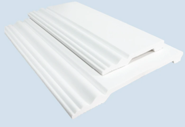 Papan Trim Lantai Dekoratif PS Putih Klasik
